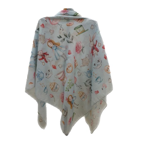 روسری نخی قواره متوسط (قواره 110) آلیس - Image 1