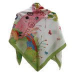 روسری نخی قواره متوسط (قواره 110) داستانی سبز - Image 2