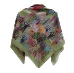 روسری نخی جنگل سبز