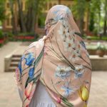روسری ابریشم نرگس