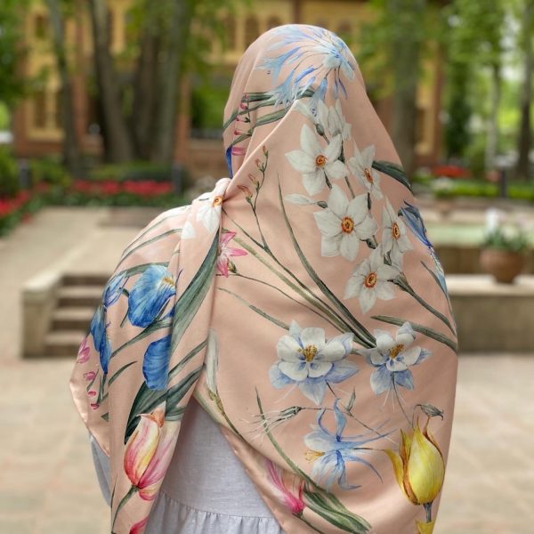 Narges2 روسری ابریشم نرگس - Image 1
