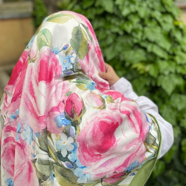 روسری ابریشم نازنین - Image 1