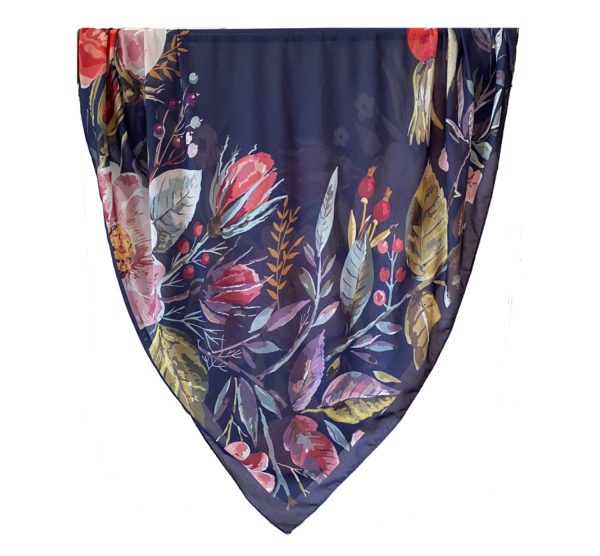 ShidehBanafsh روسری نخی شیده بنفش - Image 1