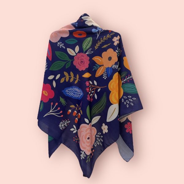 روسری نخی شیرین بنفش - Image 1