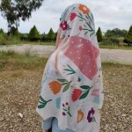 روسری نخی بچه گانه (قواره 90) صبح مزرعه - Image 4