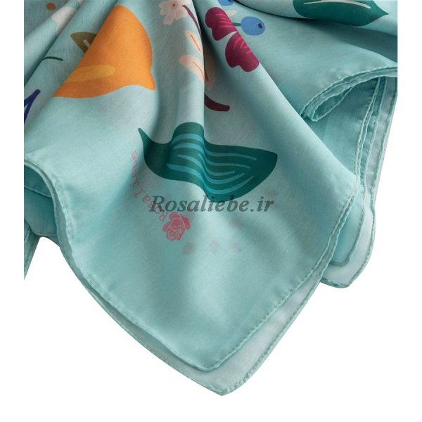 روسری نخی شیرین آبی - Image 3