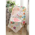 روسری نخی بچه گانه (قواره 90) صبح مزرعه - Image 2