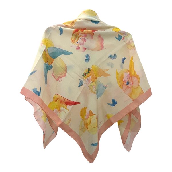 Freshtegan روسری نخی قواره متوسط (قواره 110) فرشتگان - Image 1