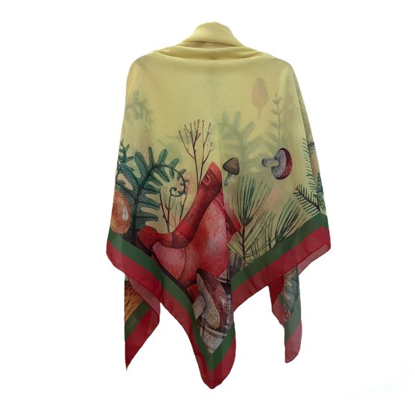 روسری نخی گردش پاییزی حاشیه دار - Image 2