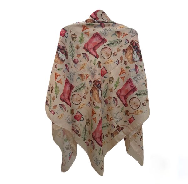 GrdshPaezi110 روسری نخی قواره متوسط (قواره 110) گردش پاییزی - Image 1