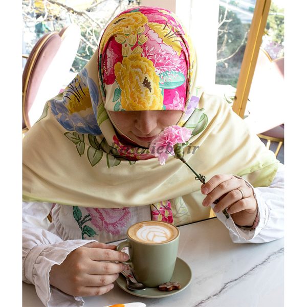 روسری ابریشم نگارا - Image 2