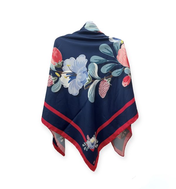 PoopakSorme روسری ابریشم پوپک سرمه ای - Image 1