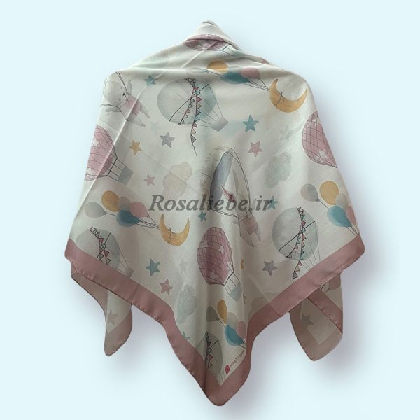 khargooshakBaloni-1 روسری نخی بچه گانه (قواره 90) خرگوشک بالونی - Image 1