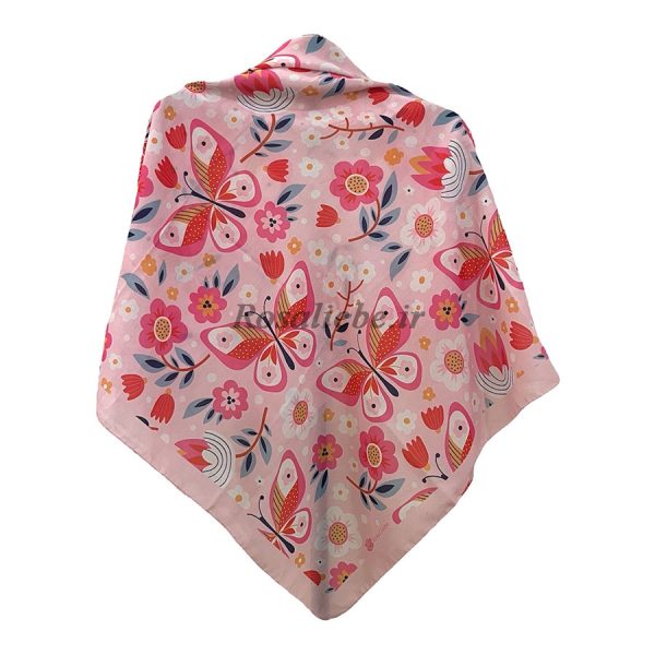 parvaneSooraT-1 روسری نخی پروانه صورتی - Image 1