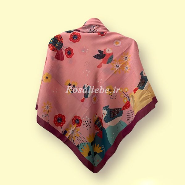 روسری نخی قواره متوسط (قواره 110) قصه پرندگان - Image 1