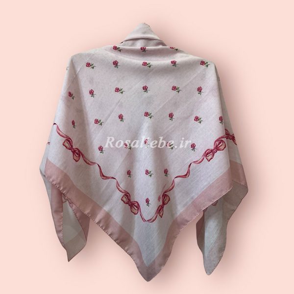 Rosa110-1 روسری نخی بچه گانه (قواره 90) رزا - Image 1