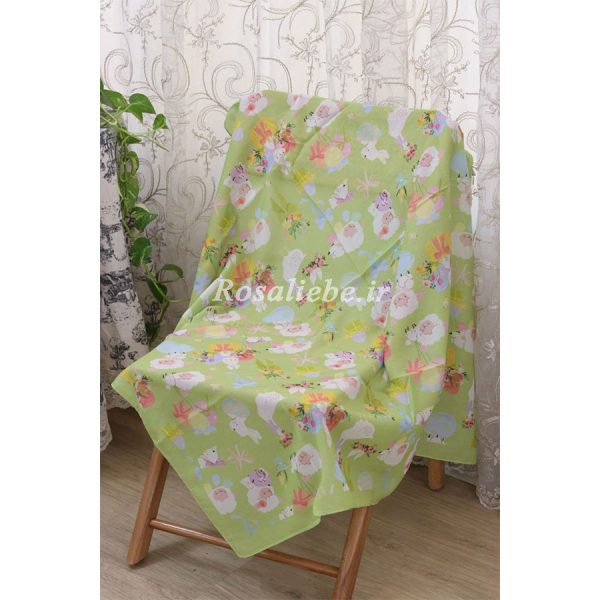 babaE90-1 روسری نخی بچه گانه (قواره 70) ببعی - Image 1