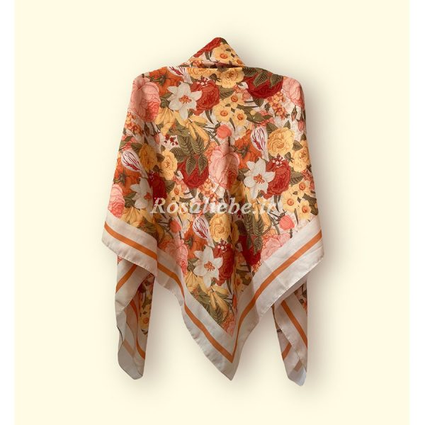 NrgsZmstn-1 روسری نخی نرگس زمستانی - Image 1