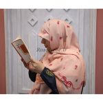 روسری نخی قواره متوسط (قواره 110) رزا گلبهی