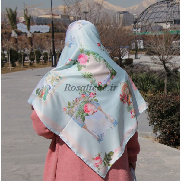 روسری ابریشم طاووس - Image 1